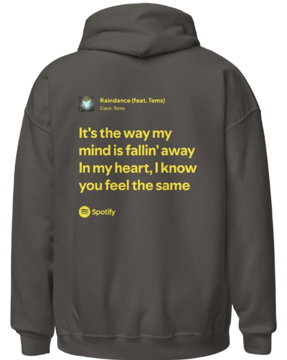 It's the way my mind is fallin' away In my heart, I know you feel the same - Dave, Tems